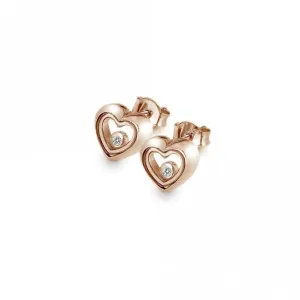 Hot Diamonds Anais Rose Gold Plated Encase Earrings AE014