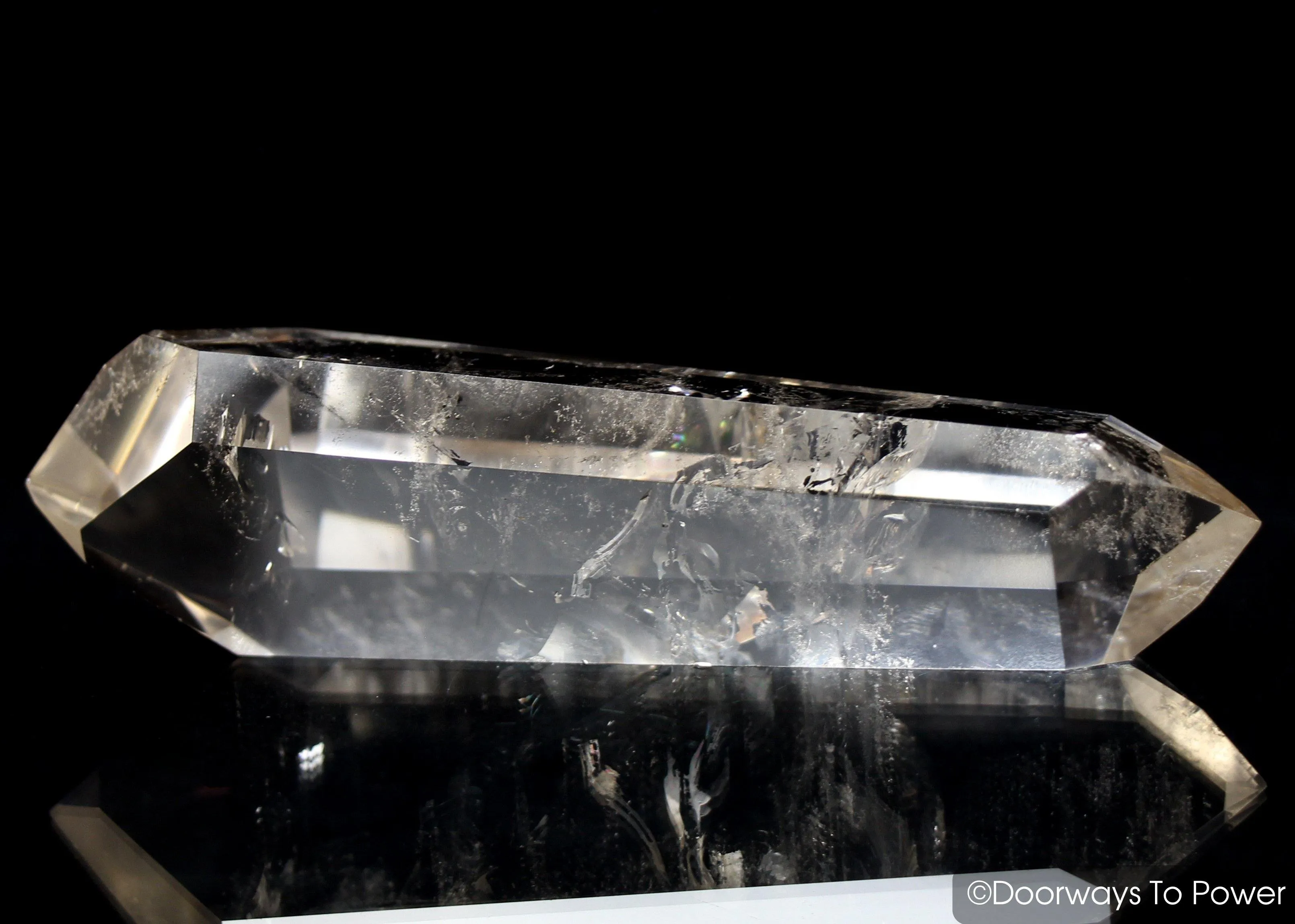 John of God Quartz Citrine DT Double Master Dow Crystal