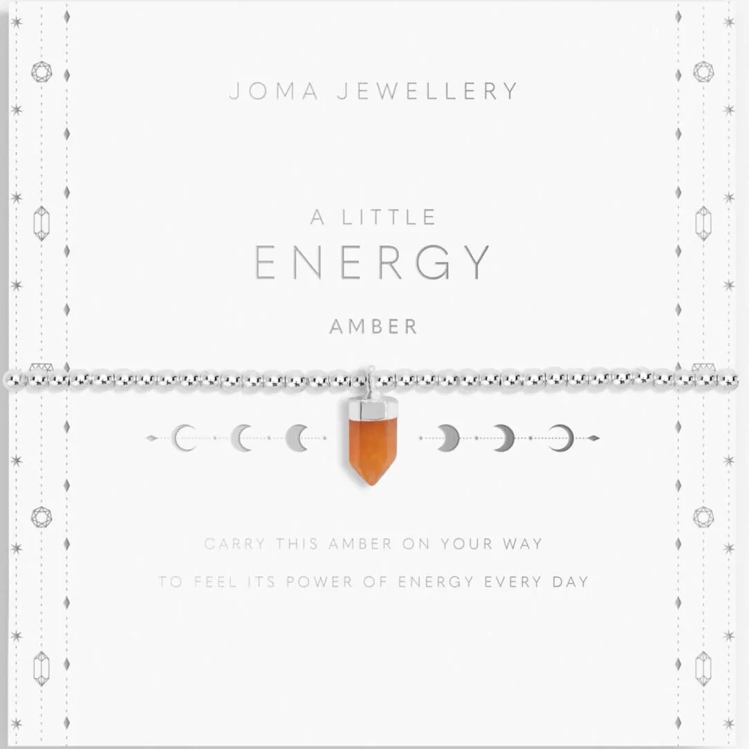 Joma Affirmation Crystal A Little 'Energy' 'Amber' Bracelet