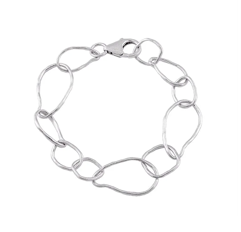 Jorge Revilla Trail Collection Matte Sterling Silver 7" Bracelet