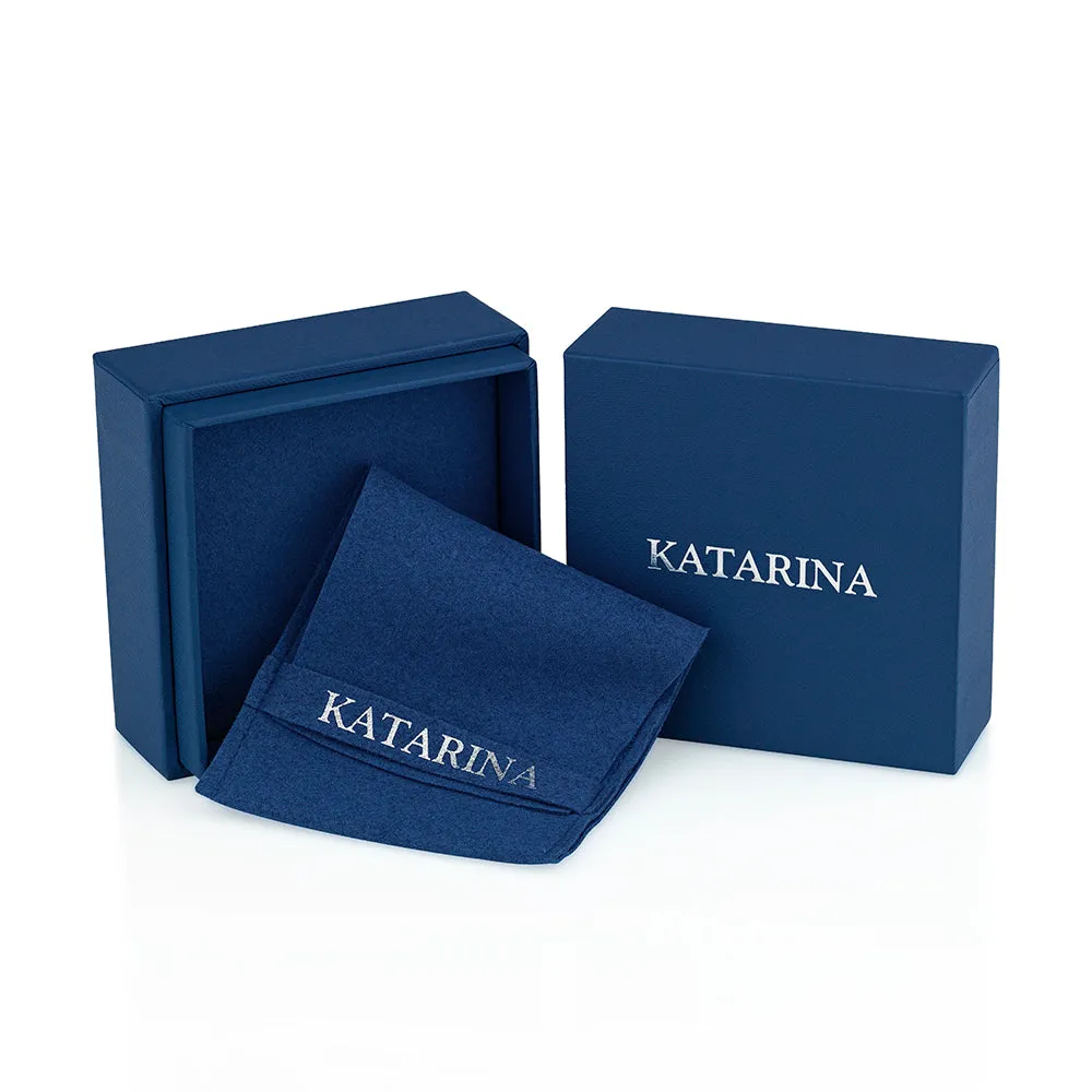 KATARINA Diamond and Blue Topaz Jewelry Set
