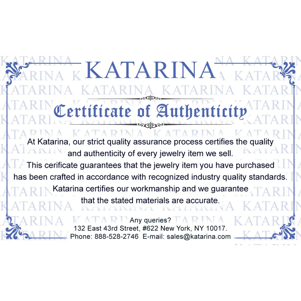 KATARINA Diamond and Blue Topaz Jewelry Set