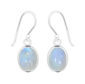 Laihas Petite Oval Moonstone Earrings