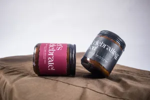 Le Le Black Cherry, Sage, Citrus & Amber Wax 35th Celebrations Scented Candle-250g