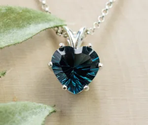 London Blue Topaz Pendant; Genuine Brazil Topaz; 3.645cts
