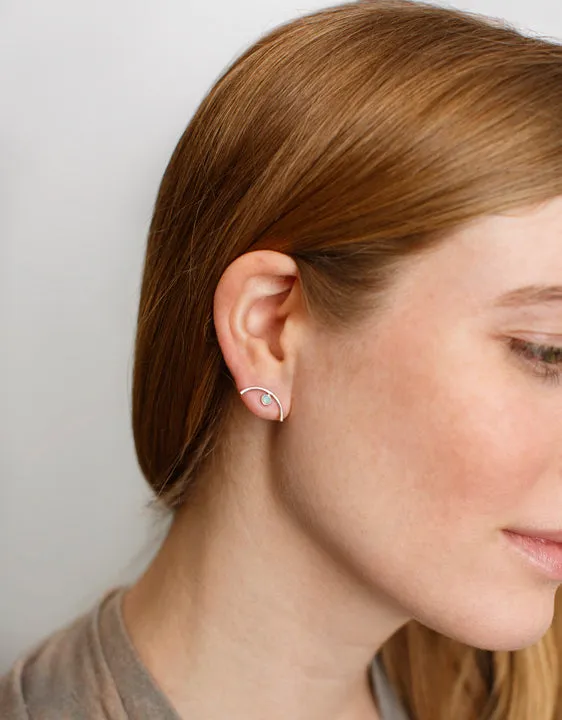 Lumo Opal Arc Studs