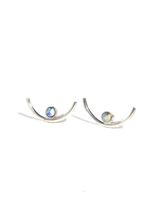 Lumo Opal Arc Studs