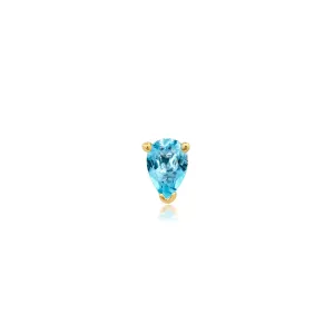 Mini Pear-Shaped Blue Topaz
