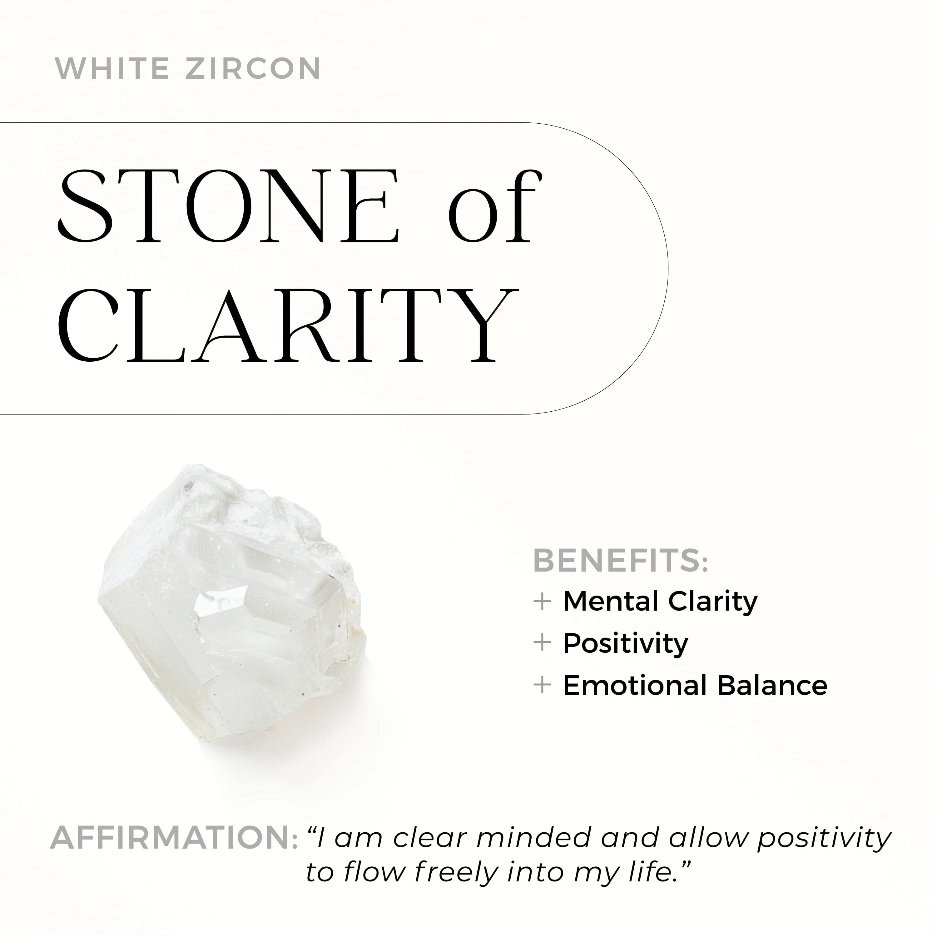 Moonstone White Zircon Ring - Lustre Floating Ring