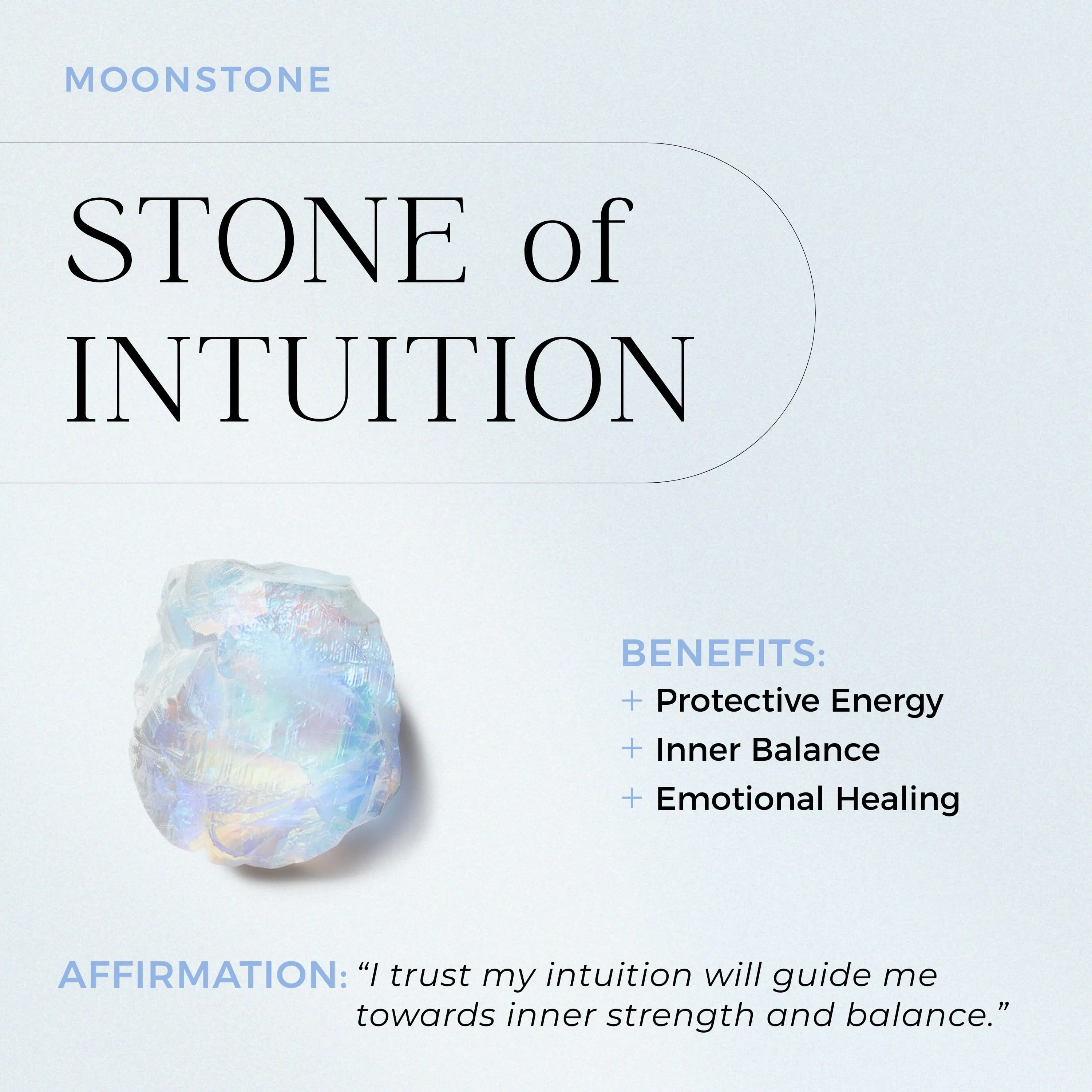 Moonstone White Zircon Ring - Lustre Floating Ring