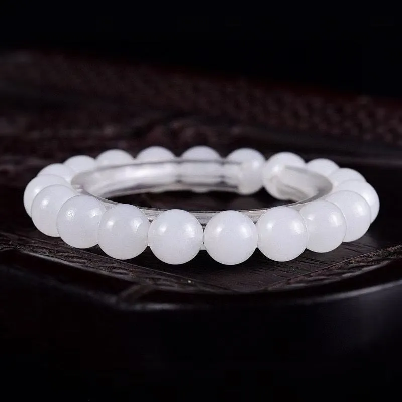 Mutton fat jade bracelet