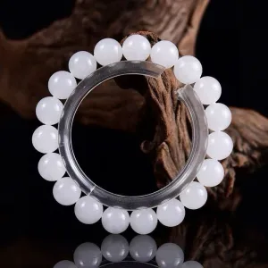 Mutton fat jade bracelet