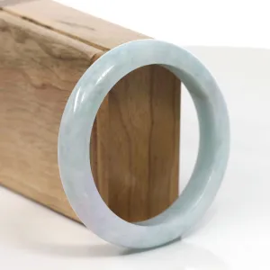 Natural Lavender-Green Burmese Jadeite Jade Bangle ( 57.09 mm )#T032
