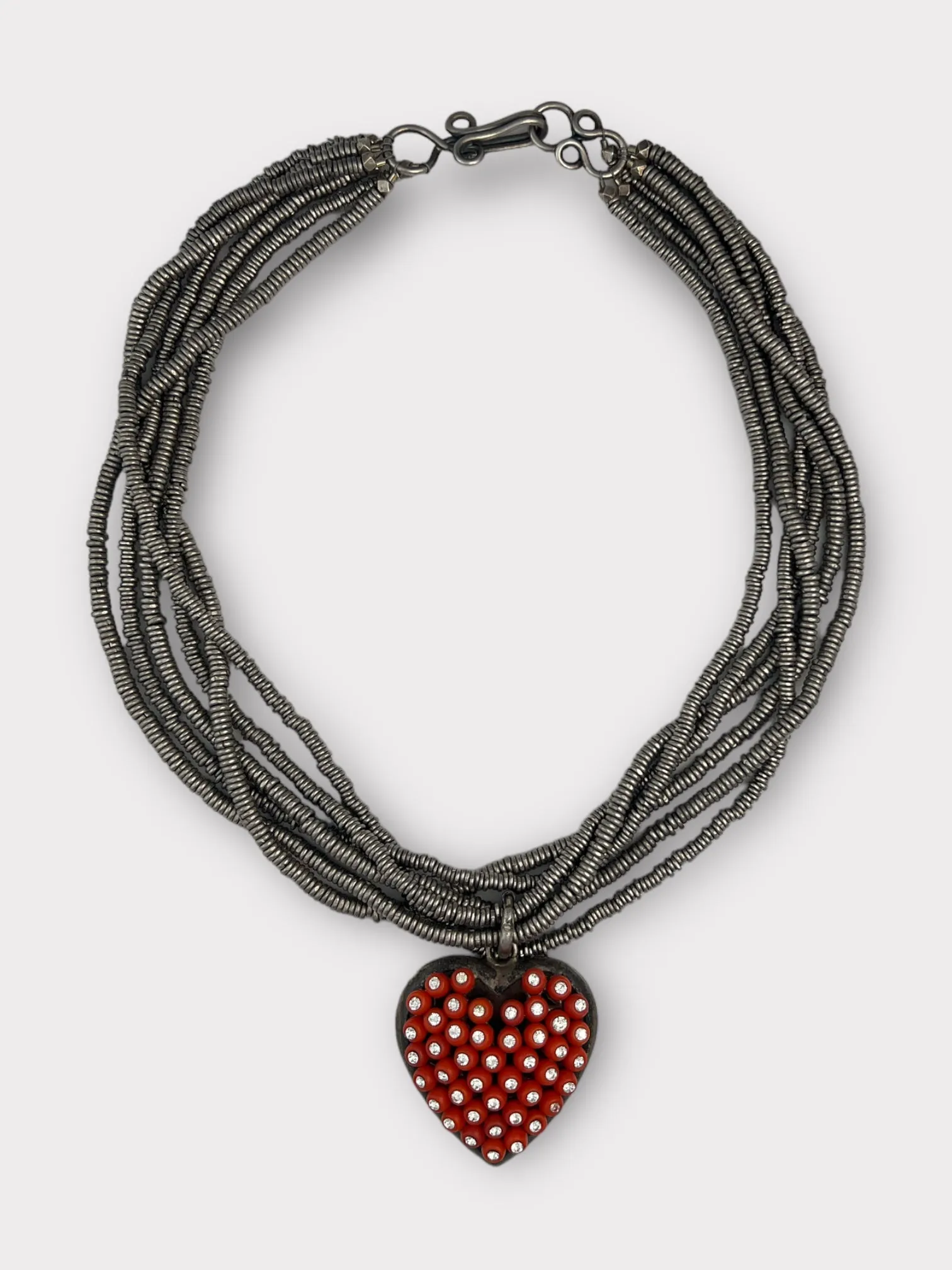 Nettie Rosenstein Heart Multi-Strand Necklace