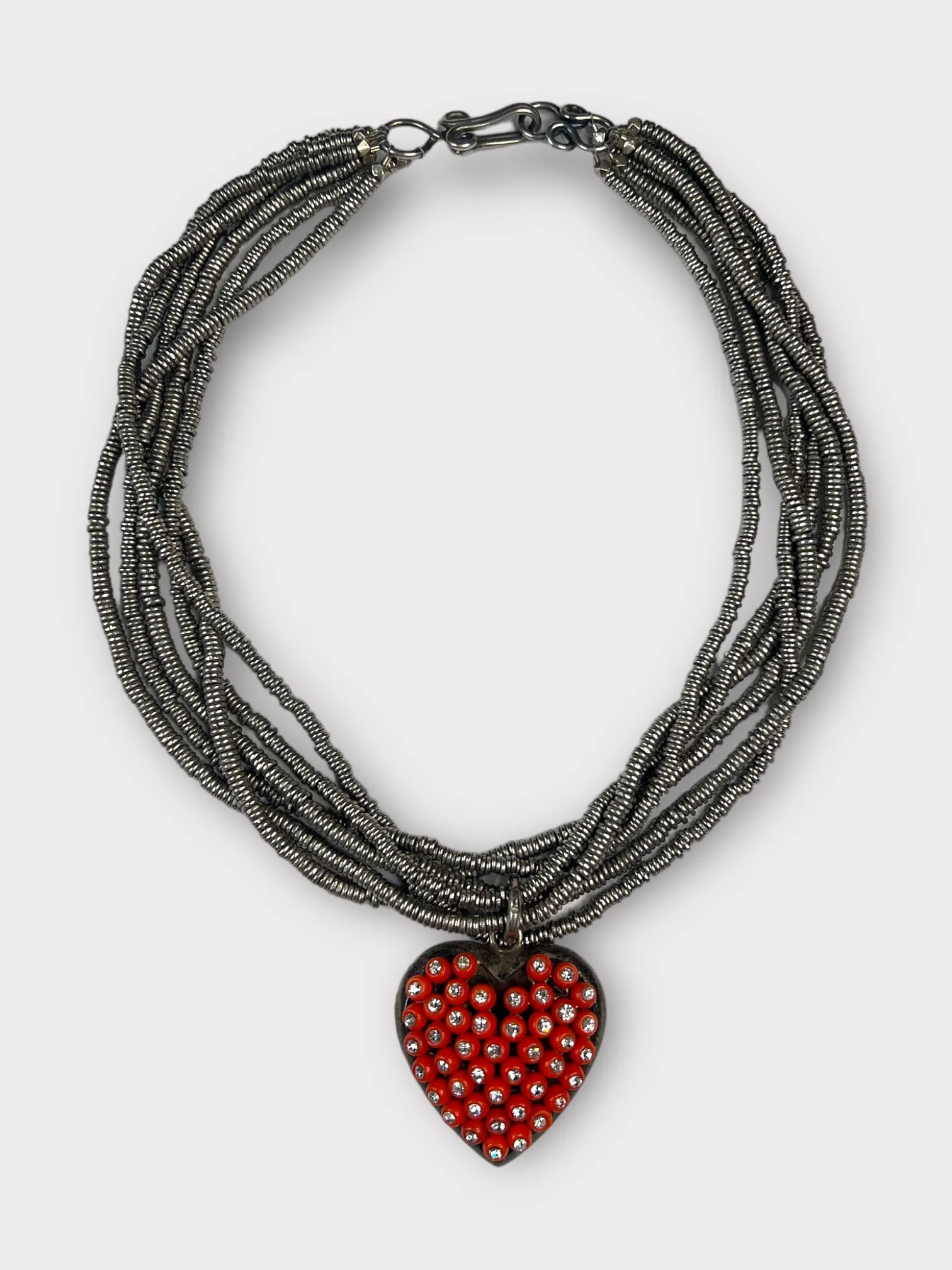 Nettie Rosenstein Heart Multi-Strand Necklace