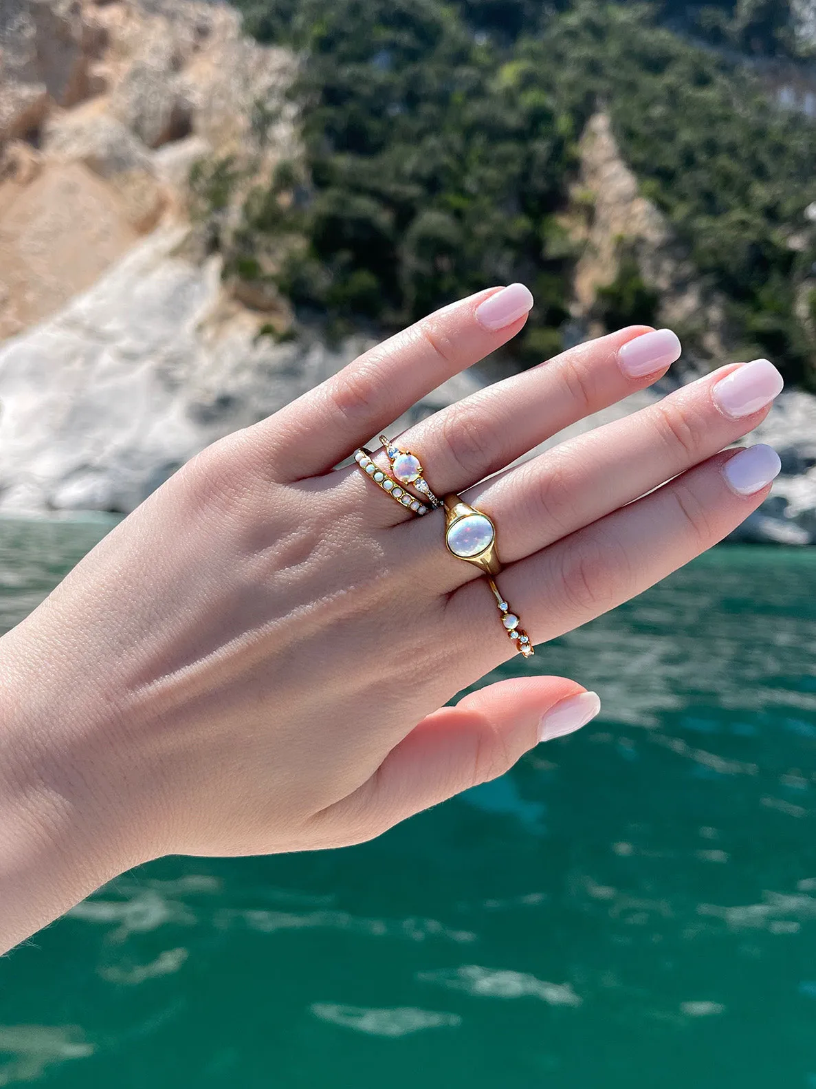 Opal Dream Ring 14K Gold Plated