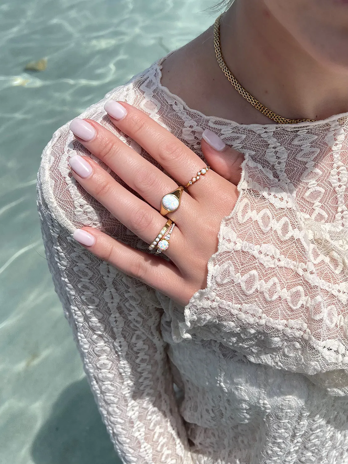 Opal Dream Ring 14K Gold Plated
