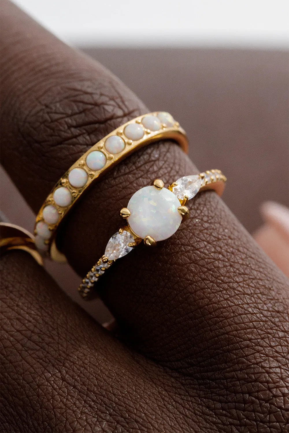 Opal Dream Ring 14K Gold Plated