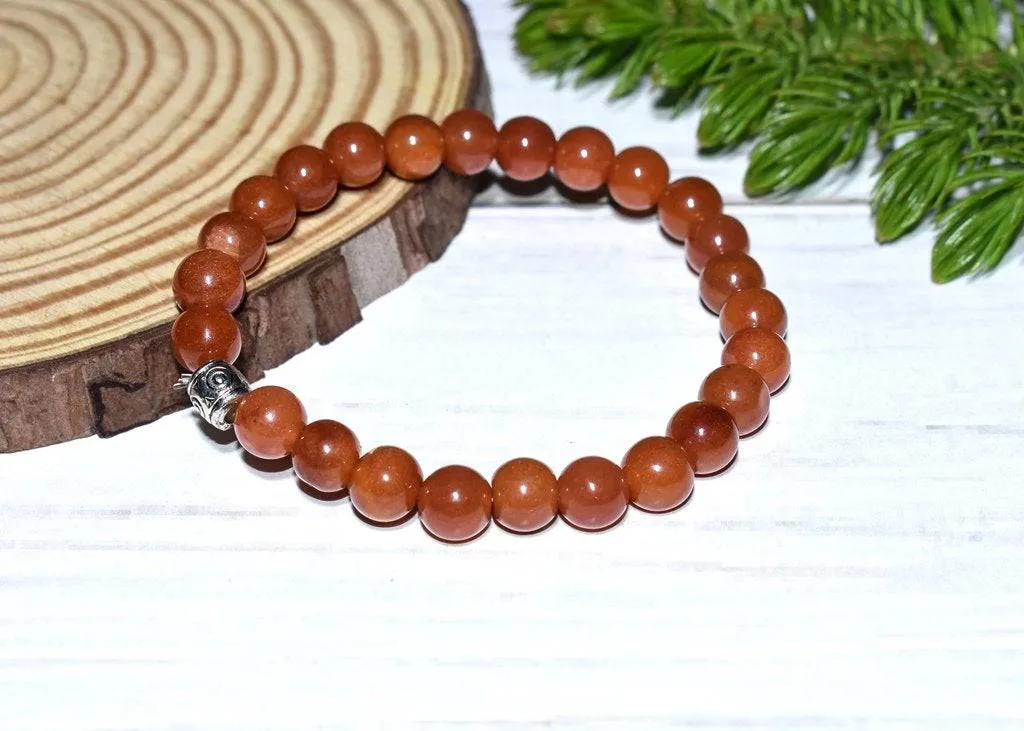 Original Unisex Aventurine Bracelet - Orange