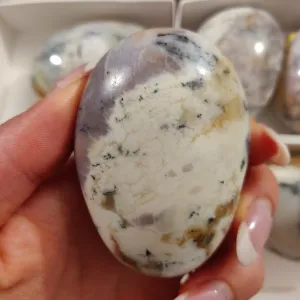 Purple Dendritic Opal Palm Stone (#40)