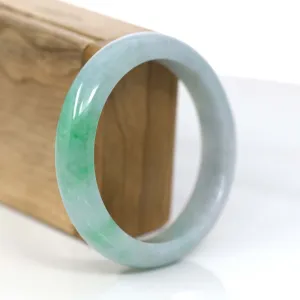RealJade® Co. "Classic Bangle" Genuine Jadeite Jade Apple Green Bangle Bracelet (57.94 mm) #932