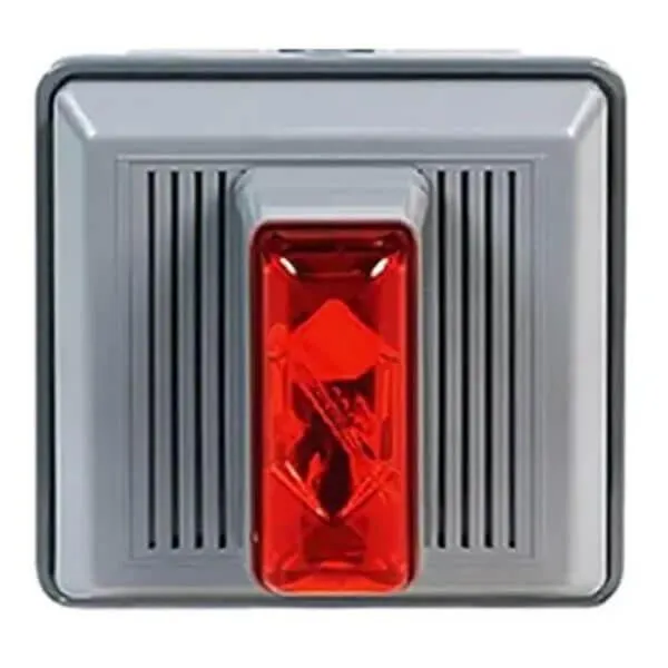 RKI 4 Wire Strobe/Horn, Outdoor, Panel Mount, 120 VAC
