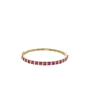 Ruby Baguette Bangle