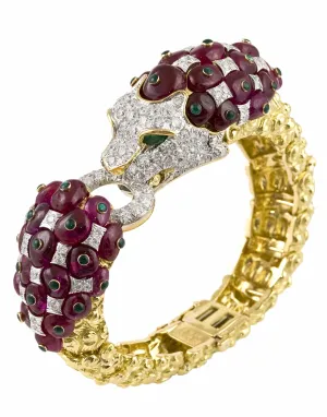Ruby Lion Bracelet