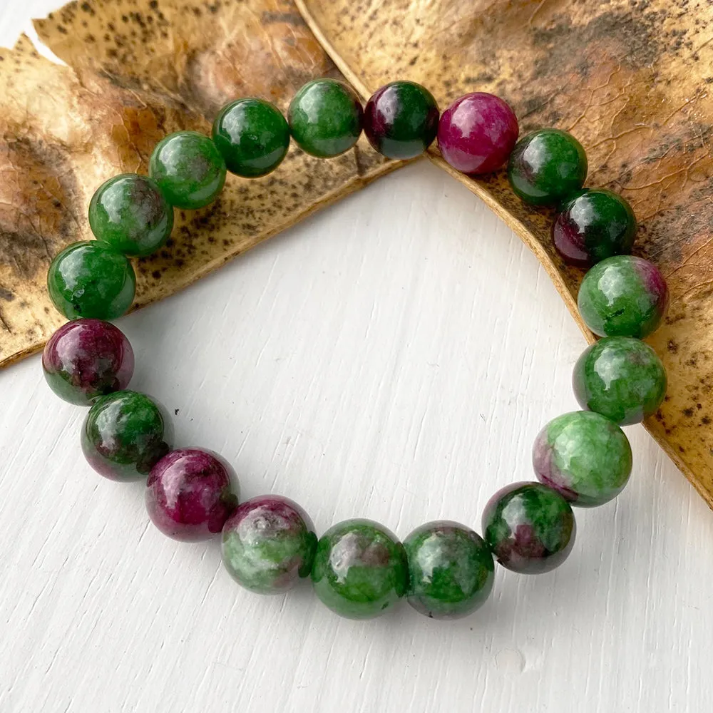 Ruby Zoisite Bracelet