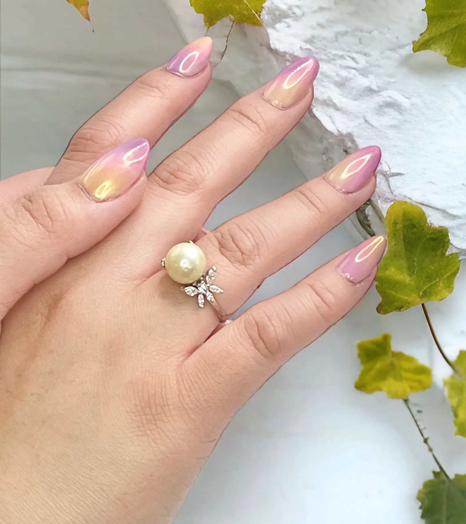 SOUTH SEA PEARL RING WITH MICRON SETTING