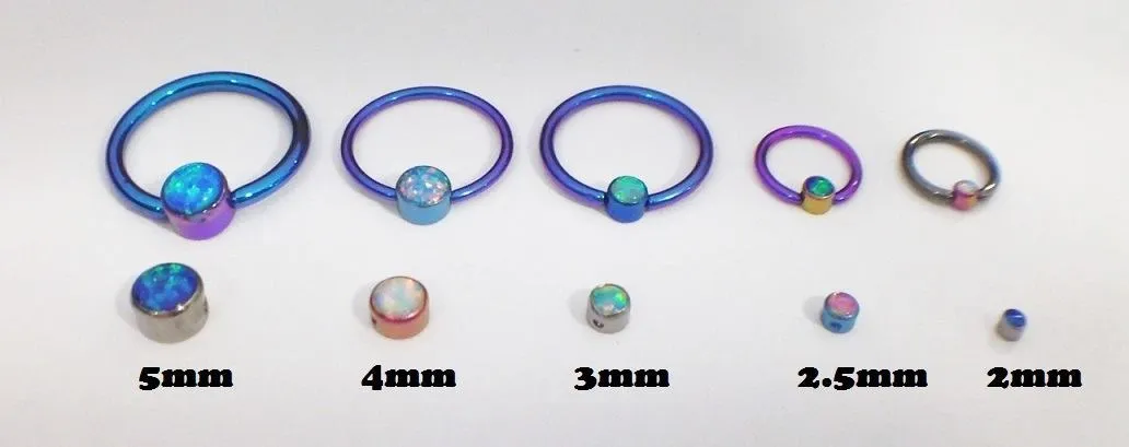 Tilum Titanium, Opal Replacement Bead- 3mm