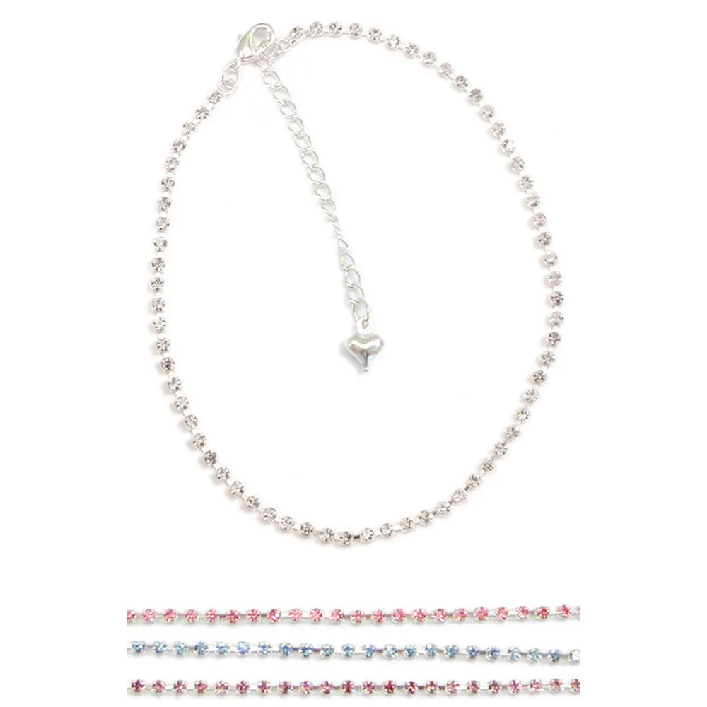 Tiny Rhinestones Anklet