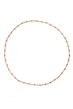 Vintage Coral Bead Necklace