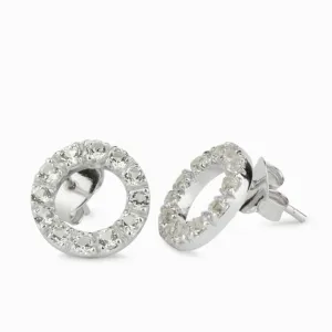 White Topaz Stud Earrings