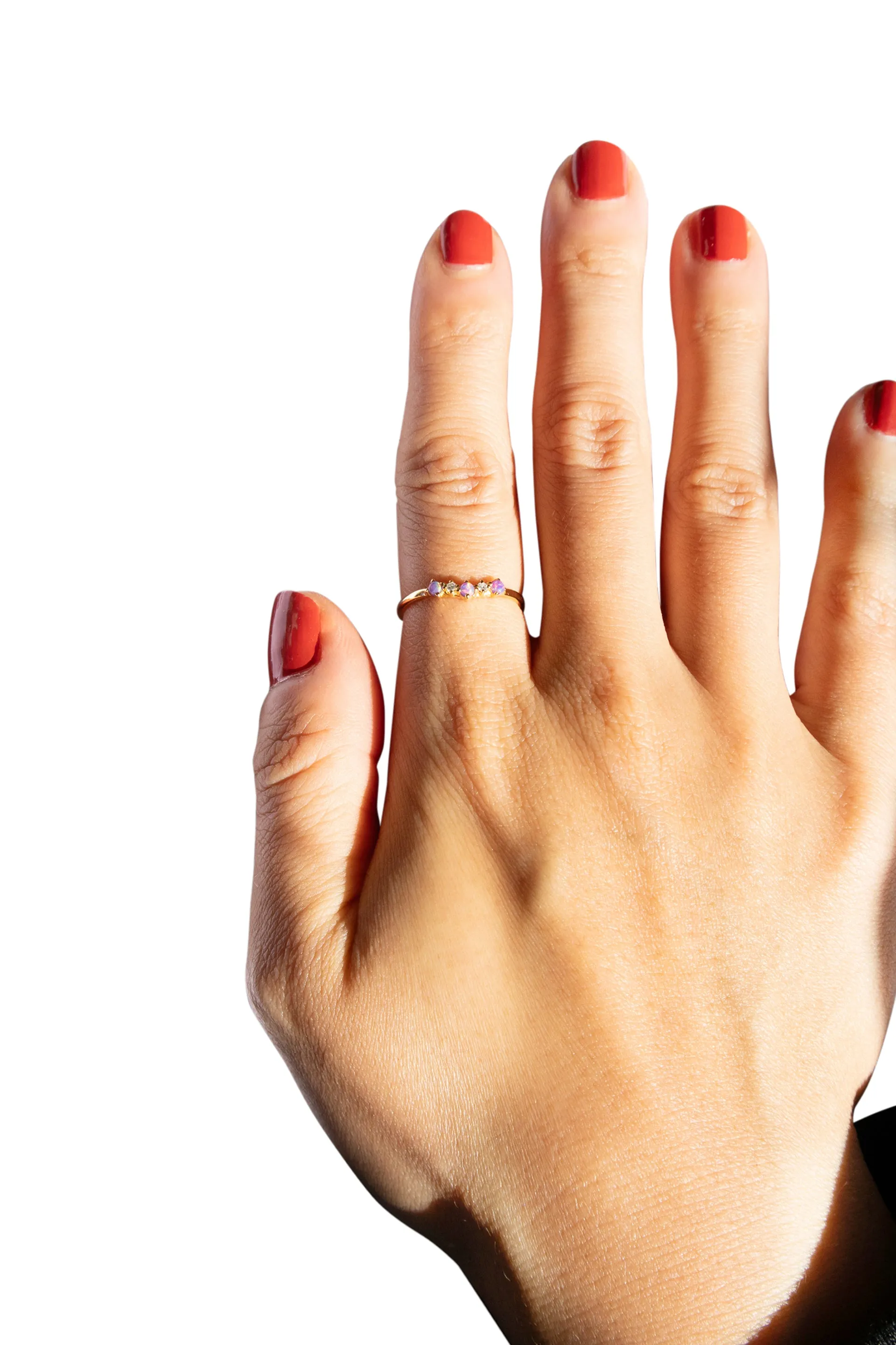 Wishbone — Zircon ring