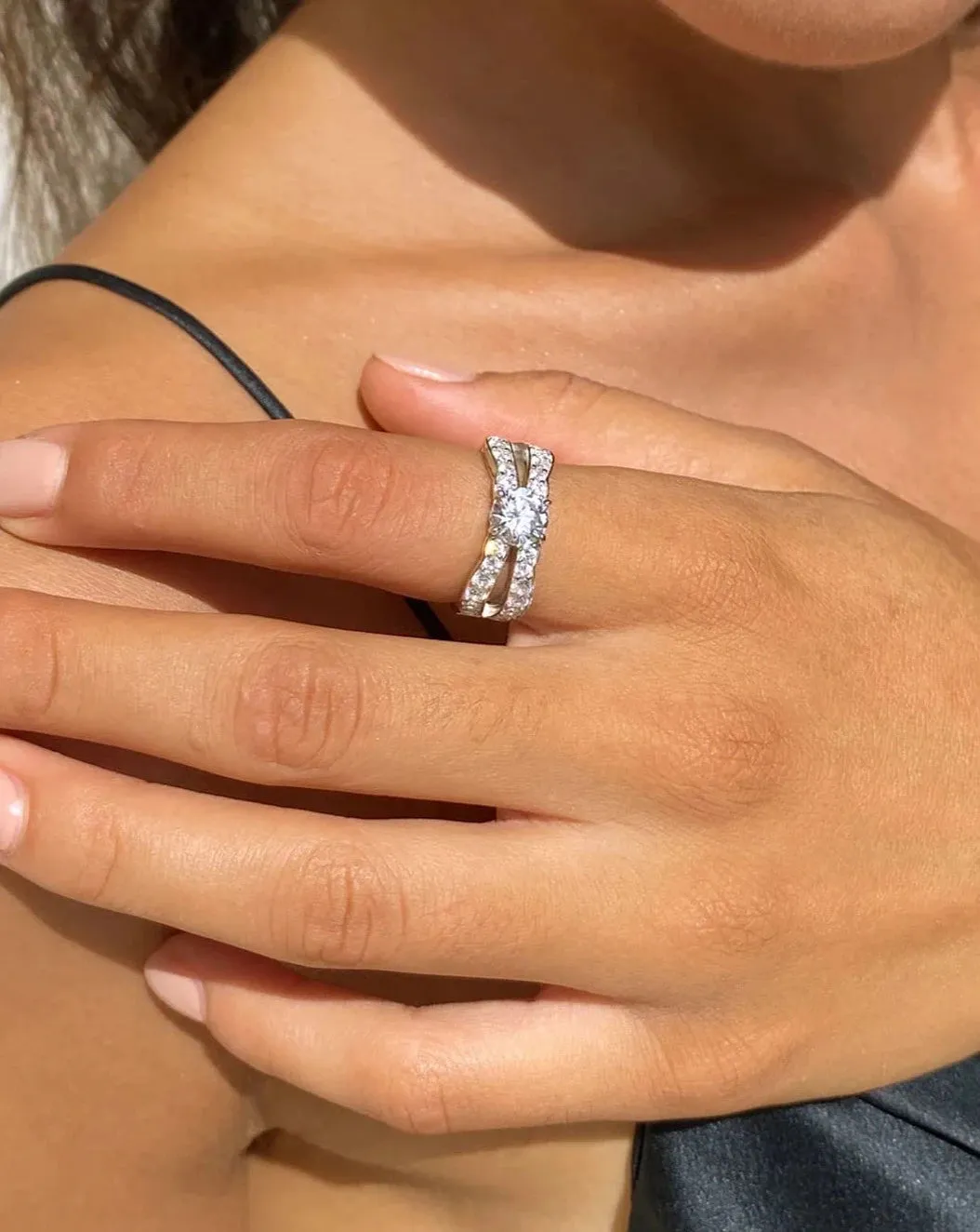 Zircon Stone Fancy Ring